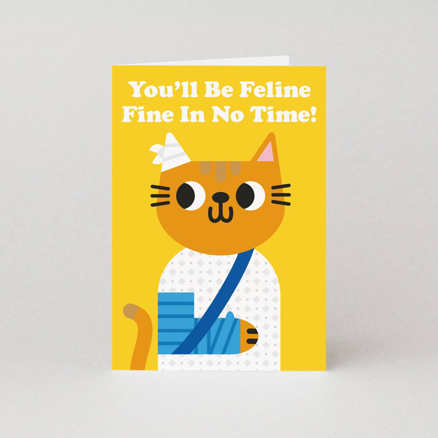 Feline Fine Get Well Card