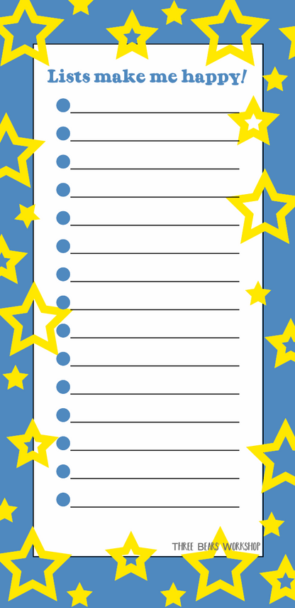 Stars List Pad