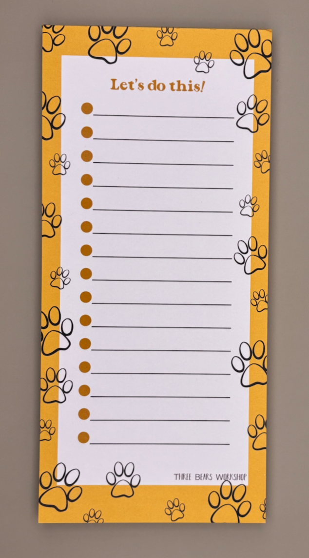 Paws List Pad