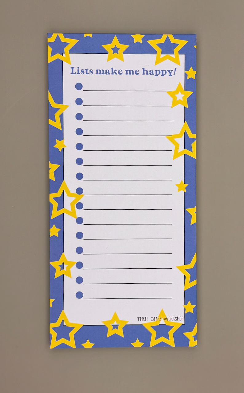 Stars List Pad